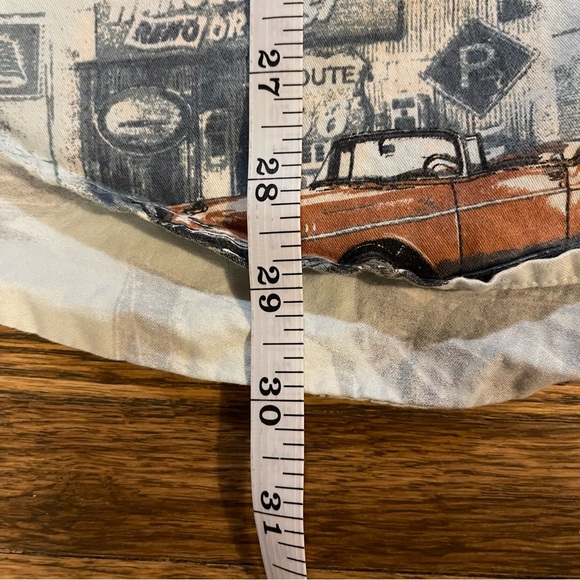 CLEARWATER OUTFITTERS Classic Car Themed Large Button Front Short Sleeve Shirt - Picture 11 of 14